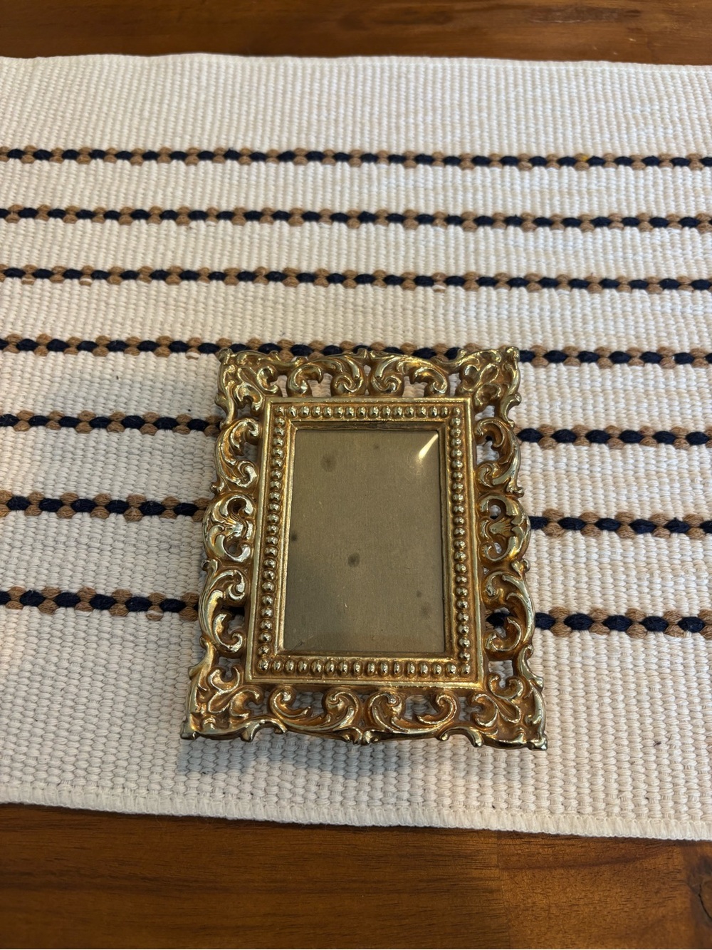 Antique Brass Ornate Picture Frame